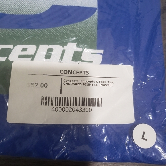 Concepts C Fade Tee Size Large in the color Navy - Picture 5 of 8